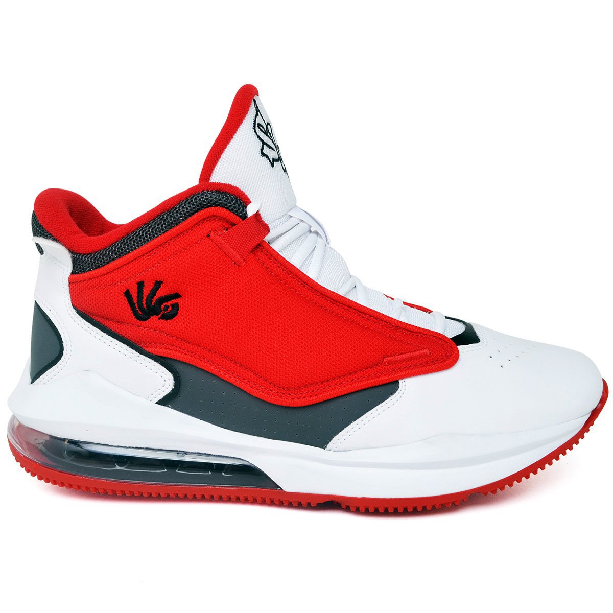 Tênis Basquete Six Street Ankaa – 30018 Vermelho-Branco Branco+Vermelho