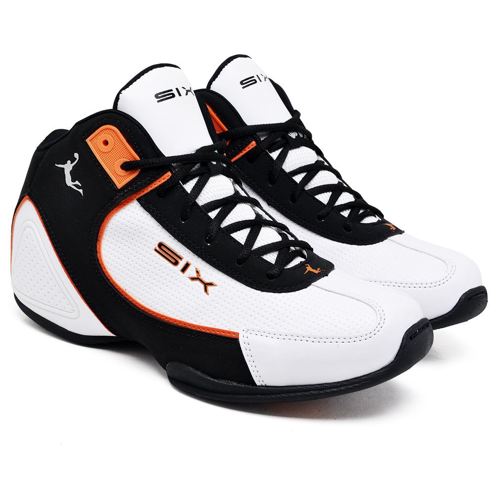 Tênis Basquete Masculino Six Street Charger Bco-Laraj 42080 Branco/Laranja