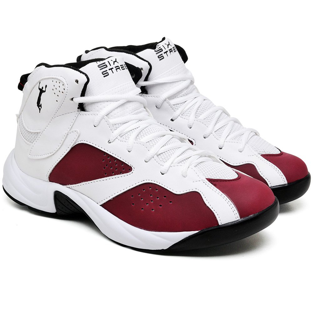 Tênis Basquete Six Street Com Amortecedor 36067 Vermelho